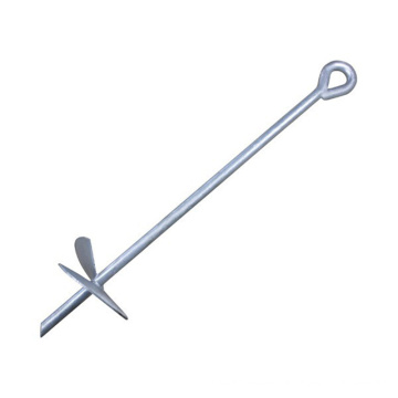 Galvanized Steel 66 Inch Earth Screw Anchor